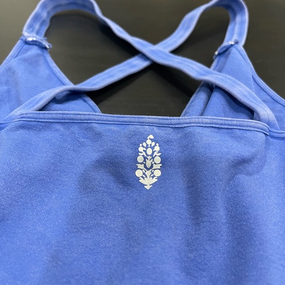 NWOT Free People Movement Good Karma Crop Tank African Violet Sz M/L - Picture 4 of 5
